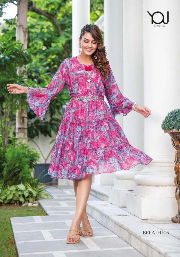 Wanna Breath Georgette Printed Trending Tunics Collection